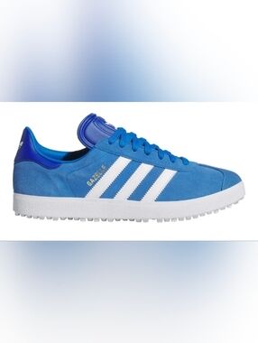 Adidas Gazelle Spikeless Golf Shoes,Size US 8, blue